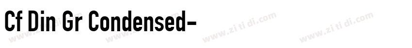 Cf Din Gr Condensed字体转换